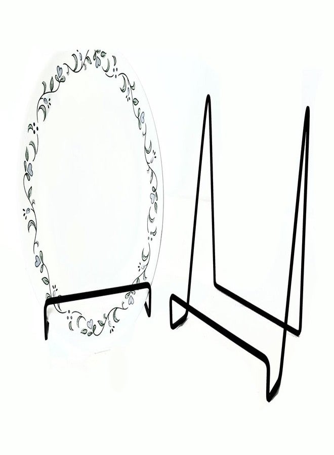 Clearco Artifact Display Easel, Book Easel, Black Metal Plate Holder, Tabletop Picture Stand,(6 inch) - Image 2